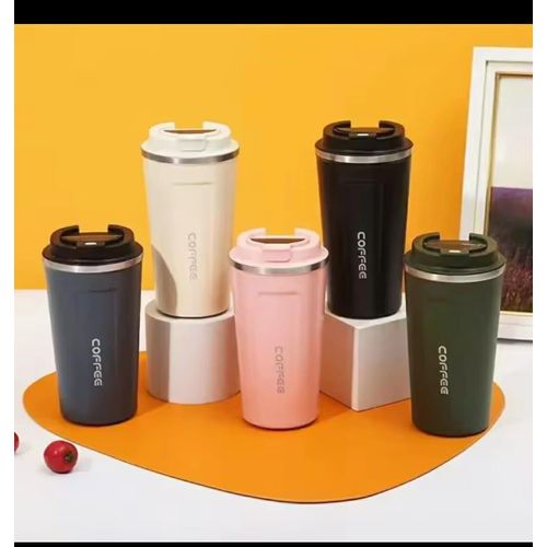 Digital stainless steel coffee mug