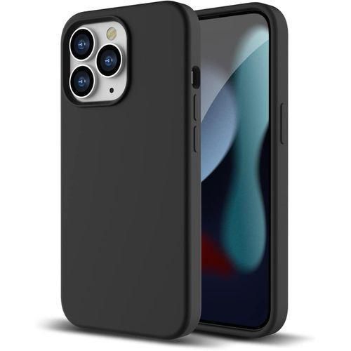 iPhone 13 Pro Black Soft Gel 3-Layered Slim Silicone Protective Phone Cover Case
