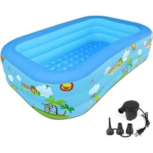 Portable Inflatable Swimming Pool For Kids With Free Pump
