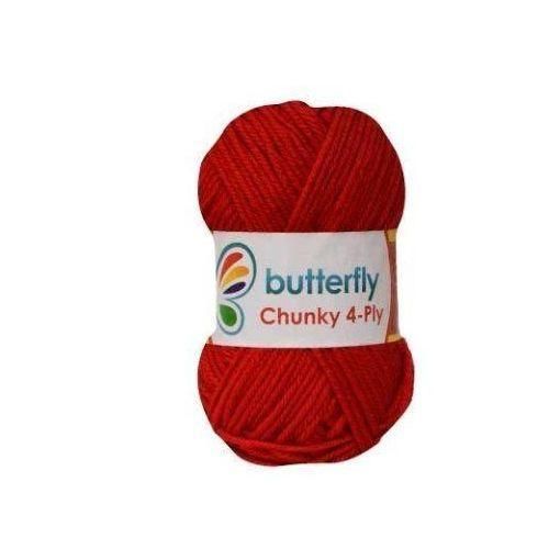 5 PCs Red Butterfly yarns