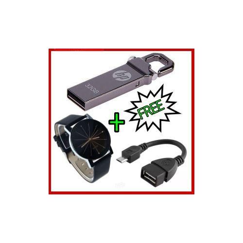 32GB Flash Disk + Free Watch & OTG Type B Cable