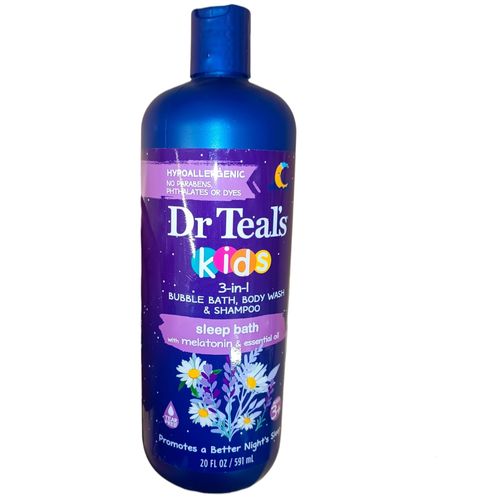 Kids SLEEP BATH 3 In 1 BUBBLE BATH BODY WASH SHAMPOO With Melatonin Essential Oils BETTER NIGHT'S SLEEP TEAR FREE Hypoallergenic nk
