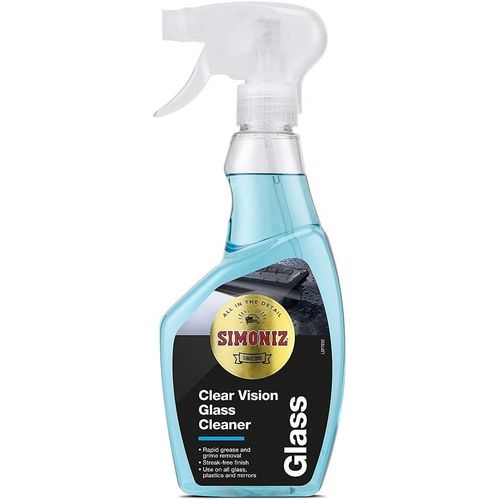 Clear Vision Car Glass Cleaner Spray, Car Window Cleaner For Clear & Streak-Free Windows