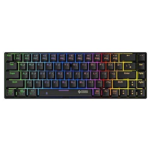 Gaming Wired Mechanical Gaming Keyboard with Gateron Pro Switch (Red) - Black