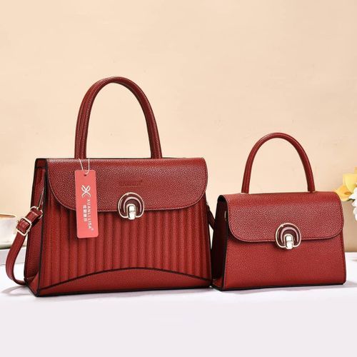 2 in 1 official ladies shoulder leather handbag