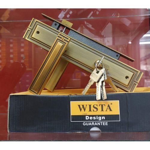 Wista Rust Free Quality Cylinder Lock SetFor WoodenSteel DoorsCoffee Color