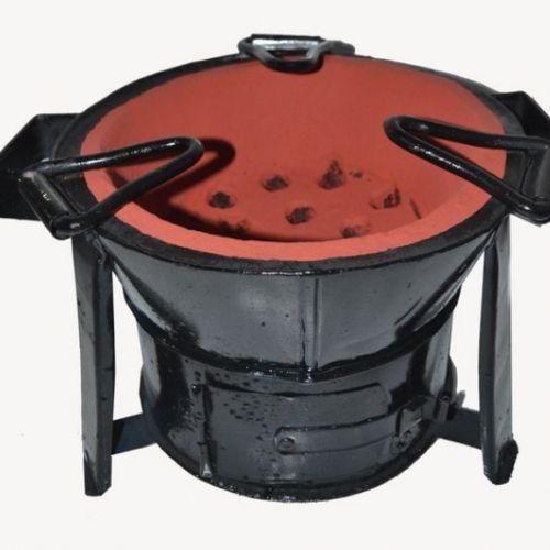 Metal Clay Charcoal Stove Kenya Ceramic Jiko Portable Outdoor Cooking Stove Cooker Vintage Rocket Stove African Coal Cooking plus free gift
