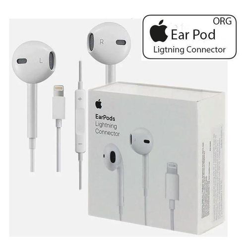 Original Iphone Earphone Wired Lightining Earphone Built-in Mic & Volume Control Compatible with iPhone 12