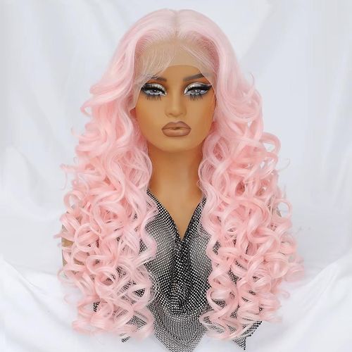 Latisha wig pink 32 deep frontal