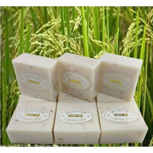 Rice Soap Softens Makes Skin Radiant