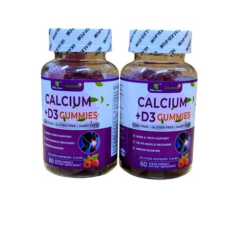 Calcium Vitamin D3 Gummies with Magnesium Bone Support Supplement Tasty Chewable Ca Gummies for Strong Bones Teeth Daily Nutritional Vitamins