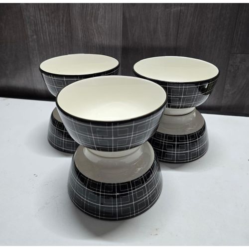 Printed Ceramic Bowls – 6pcs Set - Durable & Stylish Kitchenware