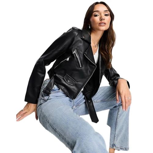 Stylish Ladies’ Jacket – Premium Quality, Fashionable & Comfortable With Belt- Black