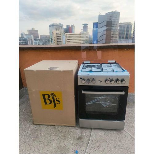 SILVER (INOX) 60x60 3+1 Electric/Gas Cooker - W/ Turbo Fan - Oven 60L Capacity