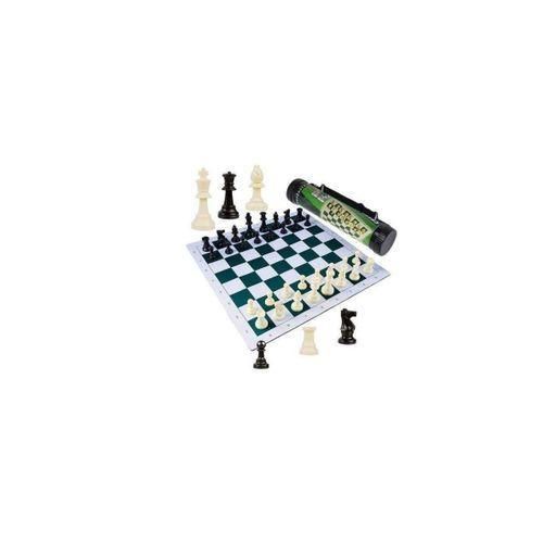 Portable Tournament Chess Board Game Mat+Free Carrier