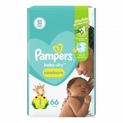 Rash Protection Taped Diapers Size 1 2-5kg 66 Pants