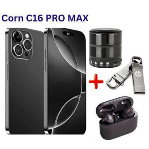 C16 Pro Max, 5(2+3Extended) Ram + 64GB RAM Storage, 6.6", 13MP, 5000mAh, Dual SIM + FREE GIFTS