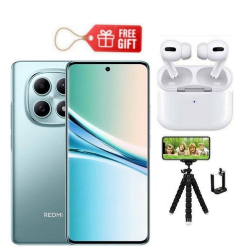 Redmi Note 15, 6.77", 256GB + 8GB RAM (Dual SIM), 5800mAh , Green + Airpods & Tripod Stand,,