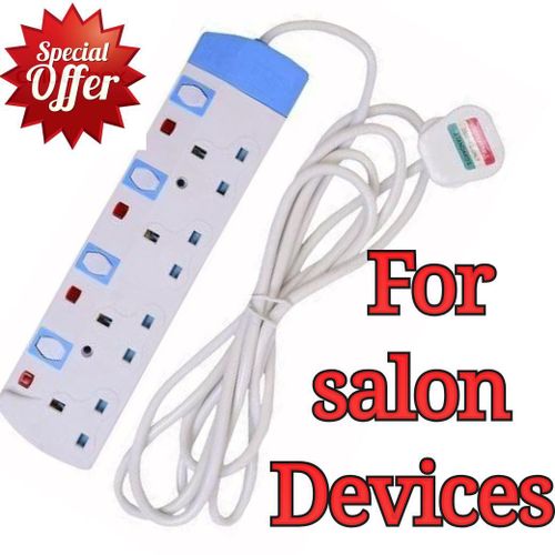 Commercial & Home Best 4 Way Power Extension With Long Cable // Power extenson for All Salon devices.