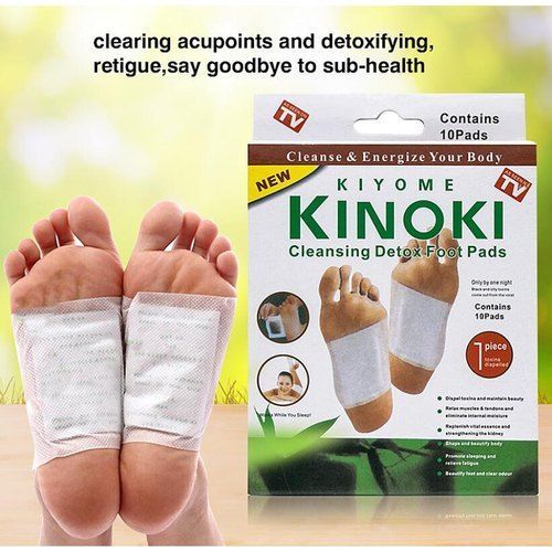 10pcs Kinoki Detox Foot Pads Patch Detoxify Toxins Adhesive Help Sleep Keep Fit