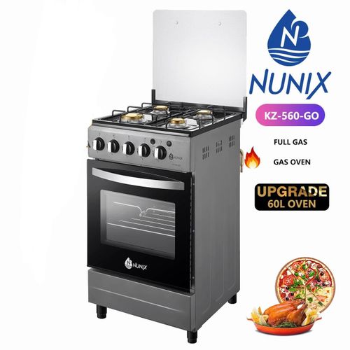 Full gas 4 burner free standing cooker with oven