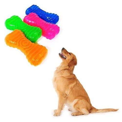 Set of 4pcs Squeaky Bone Toy Chew Toy for Dogs puppy Puppies