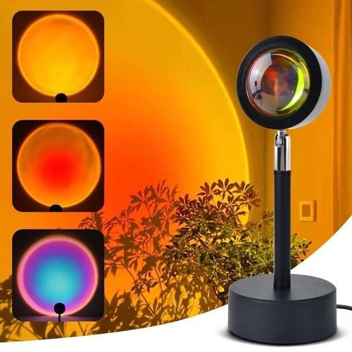 Sunset Lamp Projection, 16 Colors Sunset Lamp Multiple Colors with Remote Control, 360 Degree Rotation