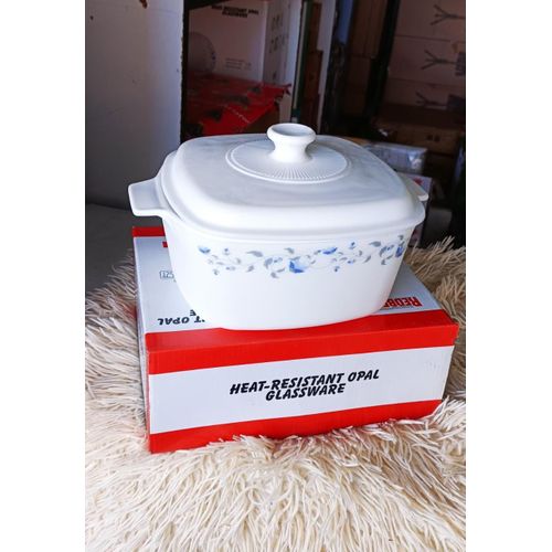 Premium Heat Resistant Opal Glassware Serving Bowls 2.5 Liter Set Durable Elegant Tableware for Kitchen Dining Home Use Perfect for Hot and Cold Meals Stylish and Safe