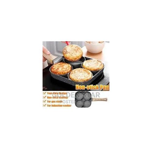 High Quality Heavy Granite Non-stick 4 Slot Pancake/egg Pan