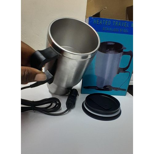 Car Kitty Travel Coffee Cup 12V Electric Heating Mug Stainless Steel Insulation Electric Car Coffee Mugpure stainless