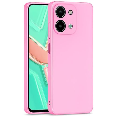 Soft Silicone Slim Fit Cover Anti-Scratch Shockproof Case for vivo Y28 - Pink