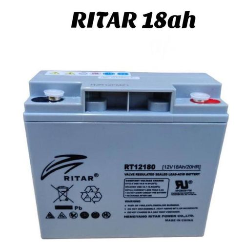 Ritar RT12180 12V 18Ah sealed lead-acid (SLA) battery.