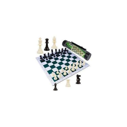 Small Portable Tournament Chess Board Game Mat + Free Carrier Bag