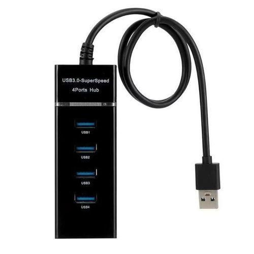 HUB USB 3.0 High Speed 5 GBPS LED 1 to 4 Ports USB Cable Separator USB Cable Extension Data Transmission Phone Charging Station Multiple Adapter Cable Splitter HUB 4P