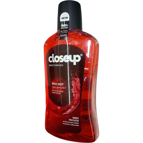 Red Hot MOUTHWASH Fights Germs 247 For Long Lasting Fresh Breath NO ALCOHOL 100 PROVEN mouth wash cf