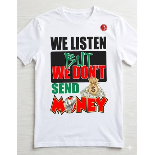 white printed t shirt