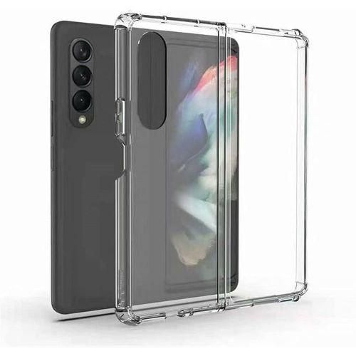 Clear Case for Galaxy Z Fold 3,Z Fold 3 5G Case,Ultra Thin Crystal Soft TPU Rubber Scratch Resistant Anti-Slip Phone Case for Samsung Galaxy Z Fold 3 5G