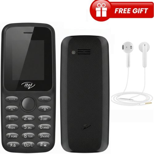 2163 1.8"Display 1000mAh,Torch, Wireless FM- Dual Sim(6 MONTHS WARRANTY)+Earphones