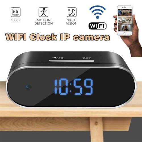 Premium Quality Hidden Monitoring 1080P Full HD 4K WiFi Alarm Table Clock Hidden Spy Camera