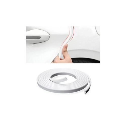 White Car Door Edge Protector Guard Rubber-White
