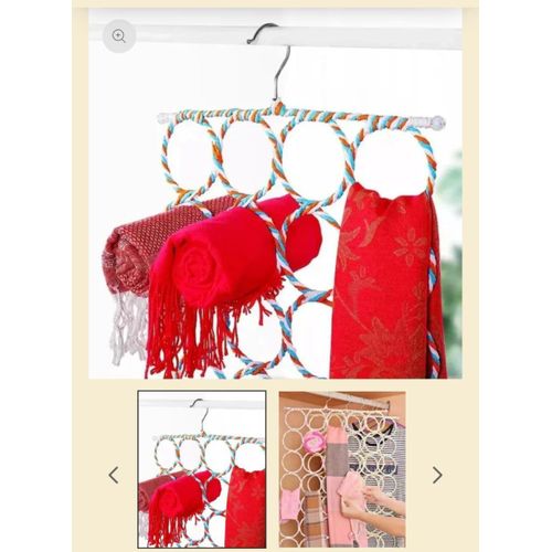 28-Hole Scarf & Tie Holder – Space-Saving Closet Organizer