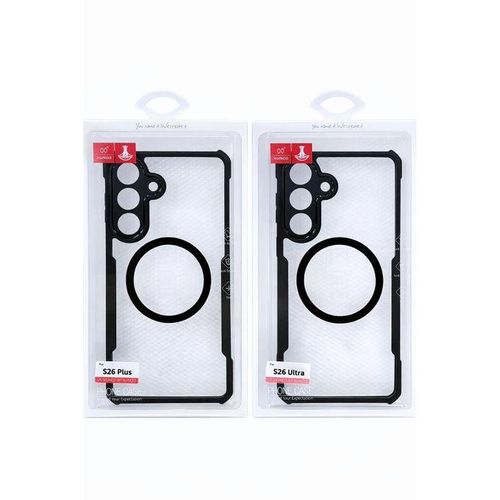 Xundo XUNDD MagSafe Transparent Case for Samsung Galaxy S26 Plus,S6+ – Military-Grade Shockproof Clear Cover with Magnetic Ring, Wireless Charging Compatible, Slim Anti-Yellow Protective Phone Case (Clear)