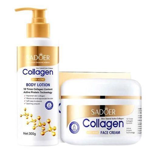 2in1 Collagen Hand And Body lotion and Face Cream For Anti-agingMoisturizing Skin Care set