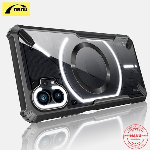 For Nothing Phone 2 Magnetic Attraction Case Shockproof Transparent back Acrylic Cover Soft Protection Phone Shell