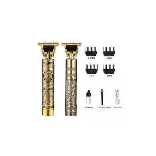 Proffesional heavy duty hair clipper usb rechargeable Time Professional Golden Dragon Metal Rechargeable Electric Hair Clipper Trimmer Machine