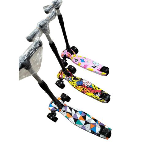 3 Wheels Adjustable Height Scooter with Melodies