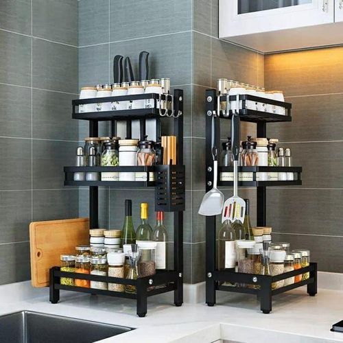 3 Level Multi-Function Storage Rack – Kitchen & Bathroom Organizer Shelf