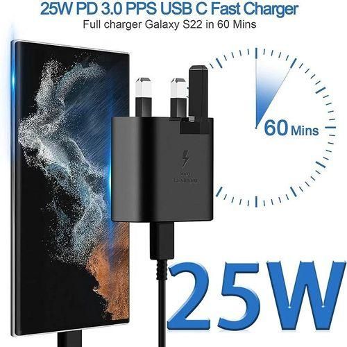 Samsung GALAXY S21 Fast Charger 25W.USB Type C To C Cable.