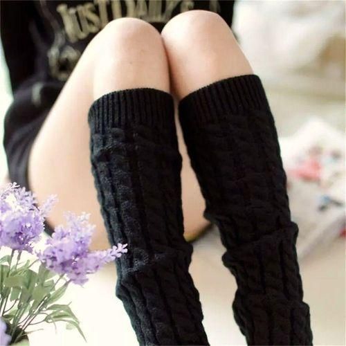 Premium Leg Warmers Soft Winter Socks Long Boot Socks Comfortable Knee High Thermal Socks Cozy Bed Slippers Sleeping Socks Stretchy Long Socks Boot Cuffs/ School Socks Multi-use for Indoors and Outdoors