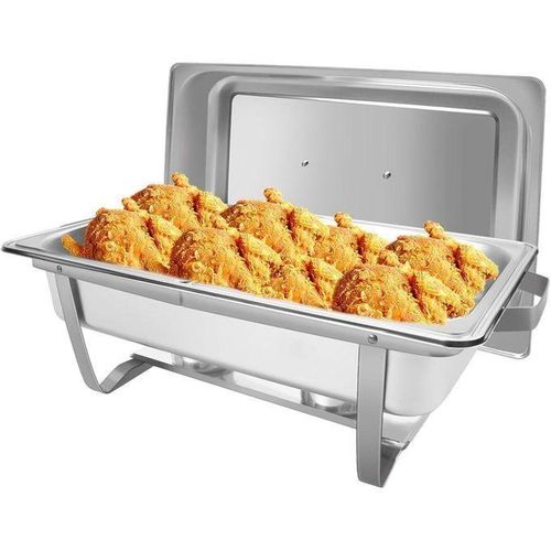 11ltr Foldable Stainless Steel Chaffing Dish Chafing Dishes Food Warmers For Buffet 8QT 1PC Chafers Buffet Servers And Warmers Chafing Servers With Covers 1 Full Size Chafing Dish Food Warmer For Parties Buffets Set